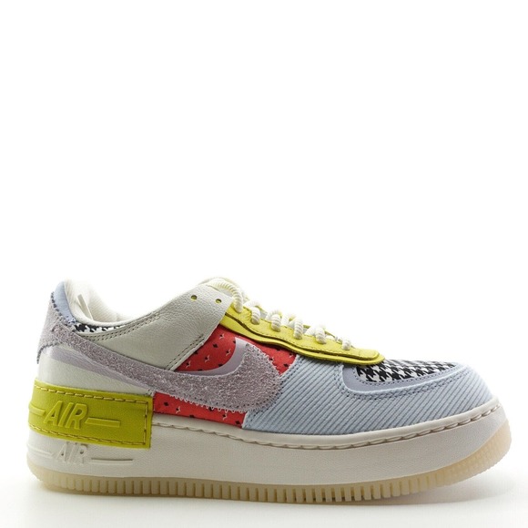 Nike Air Force 1 Shadow Patchwork Sail Hydrogen Blue DM8076-100 Womens Size 10 - Picture 1 of 11